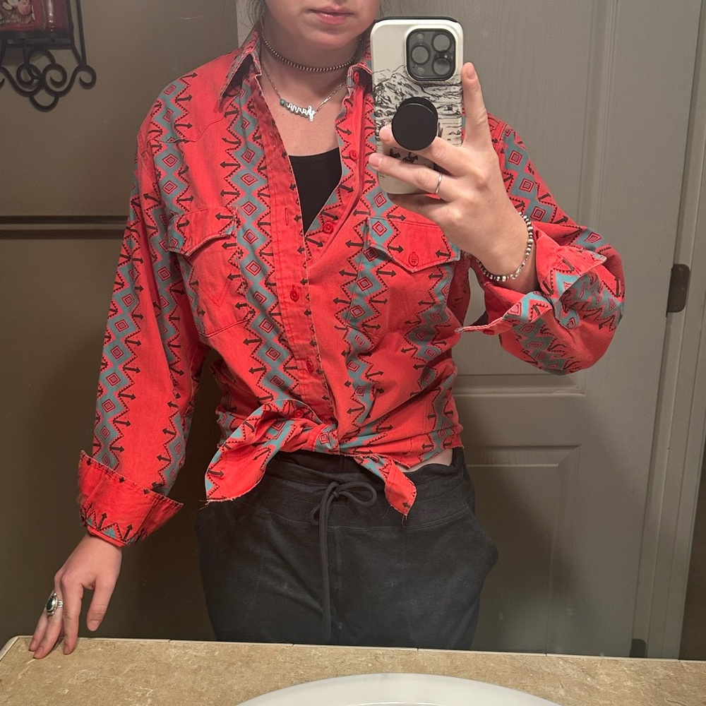 Vintage Wrangler Button Up